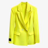 LOVEMI Jackets Yellow / S Lovemi -  Fluorescent Profile Suits For Autumn And Winter