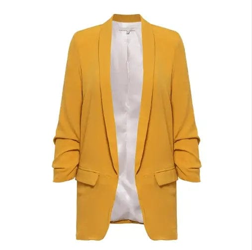LOVEMI Jackets Yellow / S Lovemi -  Pleated suit
