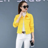 LOVEMI Jackets Yellow / S Lovemi - Trendy Korean-Style Slim Jacket for Fall/Winter
