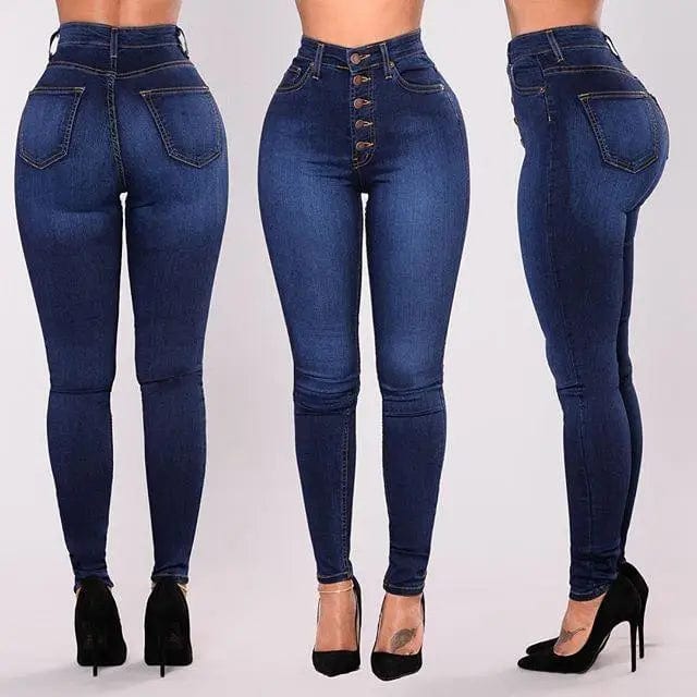 LOVEMI  Jeans Lovemi -  High-waist stretch slim denim pants