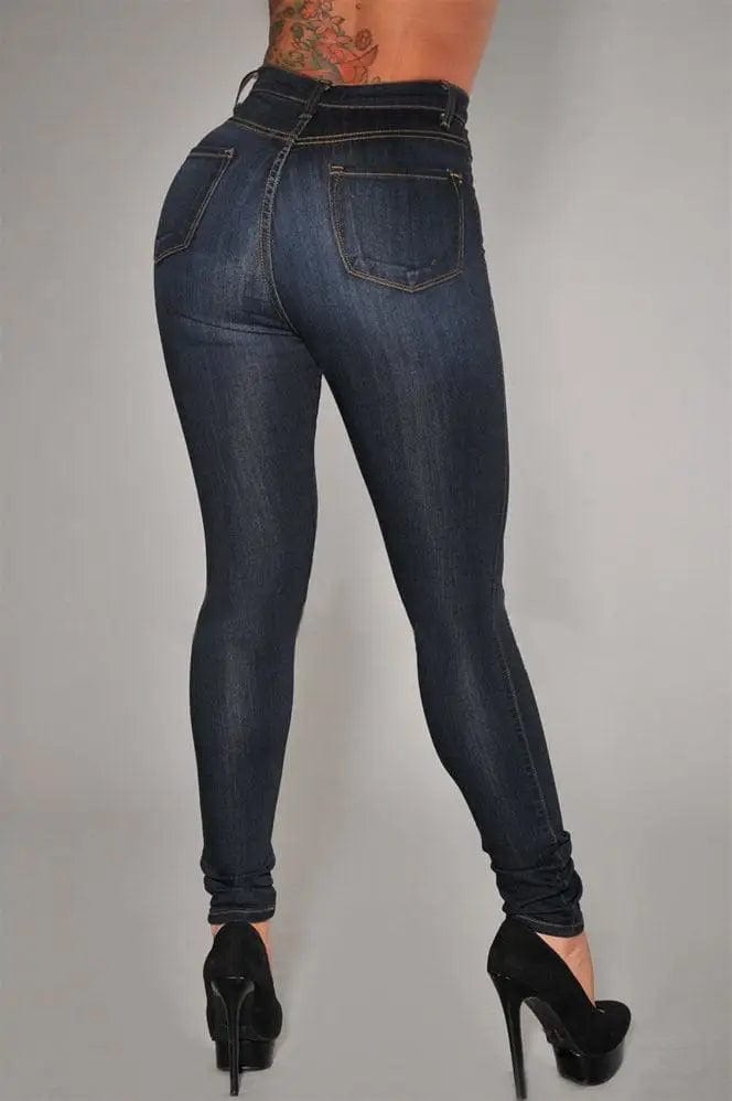 LOVEMI  Jeans Lovemi -  High-waist stretch slim denim pants