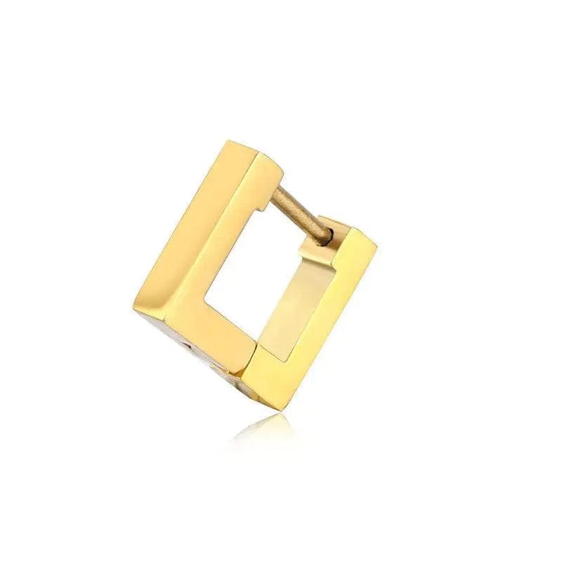 LOVEMI  Jewelry Gold / Square Lovemi -  Stainless Steel Creative Hoop Earrings Women Triangular
