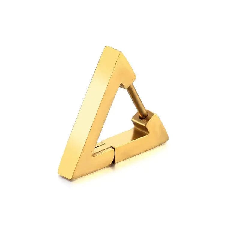 LOVEMI  Jewelry Gold / Triangle Lovemi -  Stainless Steel Creative Hoop Earrings Women Triangular