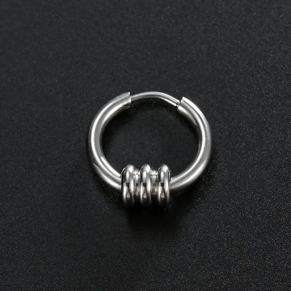 LOVEMI  Jewelry White / Abacus Lovemi -  Stainless Steel Creative Hoop Earrings Women Triangular