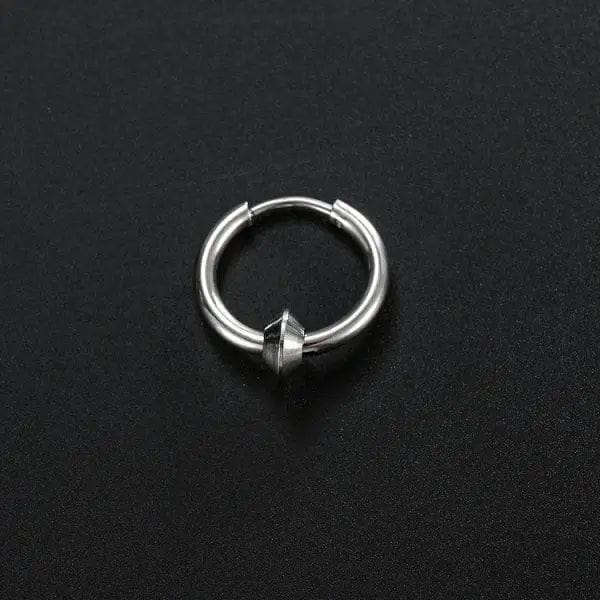 LOVEMI  Jewelry White / Flyingobject Lovemi -  Stainless Steel Creative Hoop Earrings Women Triangular