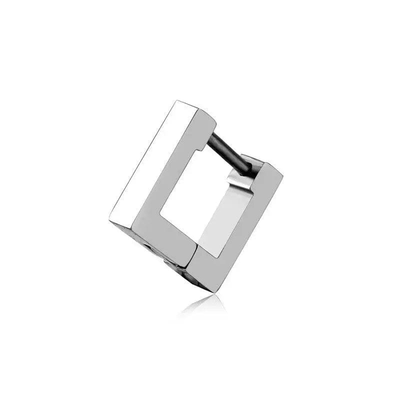 LOVEMI  Jewelry White / Square Lovemi -  Stainless Steel Creative Hoop Earrings Women Triangular
