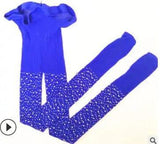 Kid's Socks Hot Drilling Fishnet Stockings Hollow Stockings-Dark Blue-4