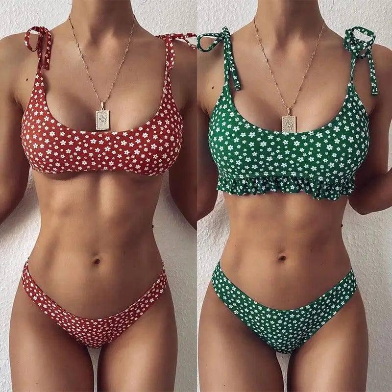 Lace floral bikini-1