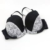 Lace Print Color Block Lingerie-3