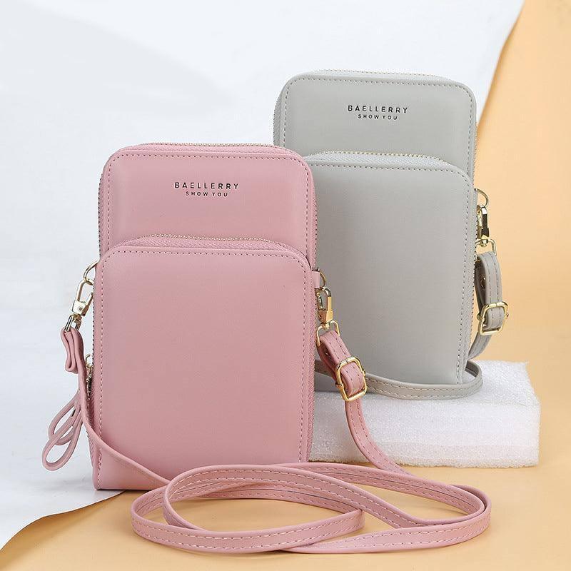 Large Capacity Crossbody Shoulder Bags For Women Fashion Zipper Mobile Phone Bag-1