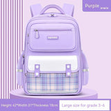 Large Capacity Cute Backpack Spine Protection And Burden-Purple Large Size-4