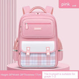 Large Capacity Cute Backpack Spine Protection And Burden-Small Pink-5