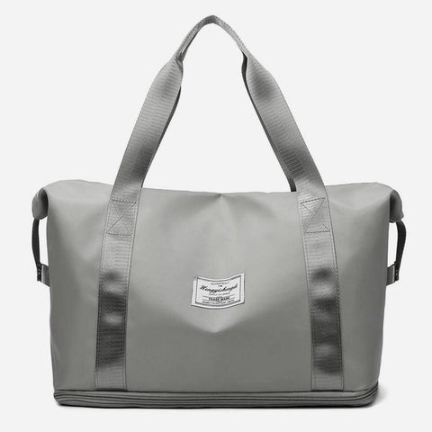Large Capacity Travel Bag Fitness Gym Shoulder Bag For-Grey-14