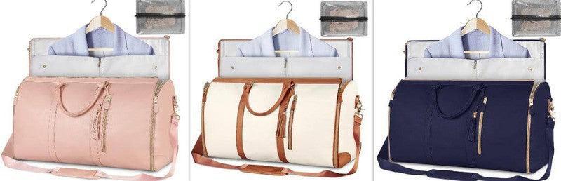 Large Capacity Travel Duffle Bag Women's Handbag Folding Suit Bag Waterproof Clothes Totes-32