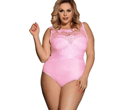 Large size lingerie-Pink-1