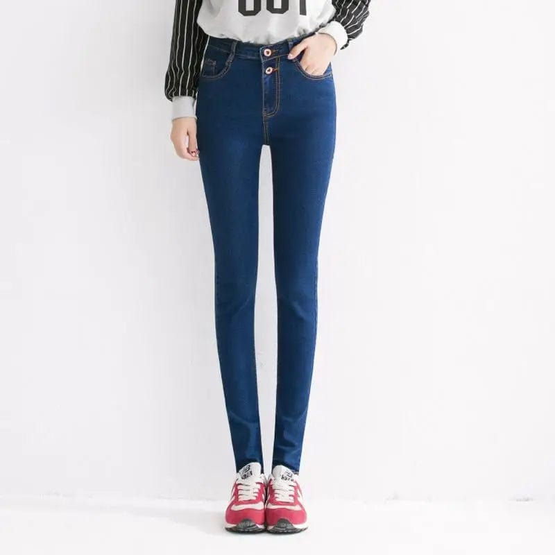 LOVEMI Leggings Double buckle blue / 31 Lovemi -  Plus size women's black jeans