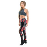 LOVEMI Leggings Gules / XL Lovemi -  spring and summer sexy color matching printed hollow sports
