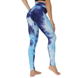 LOVEMI Leggings Sky Blue / XS Lovemi -  Yoga Jacquard Tie-Dye Yoga Clothes Bubble Yoga Pants