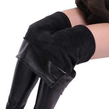 LOVEMI Leggings Thick section / L Lovemi -  Women Autumn Winter Sexy Elastic Trousers Stretch Black PU
