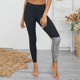 Leopard print yoga set sports yoga fitness set-4