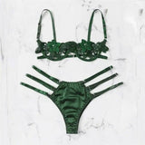 LOVEMI  Lingerie set Green / M Lovemi -  Separate sexy temptation sexy lingerie fun suit