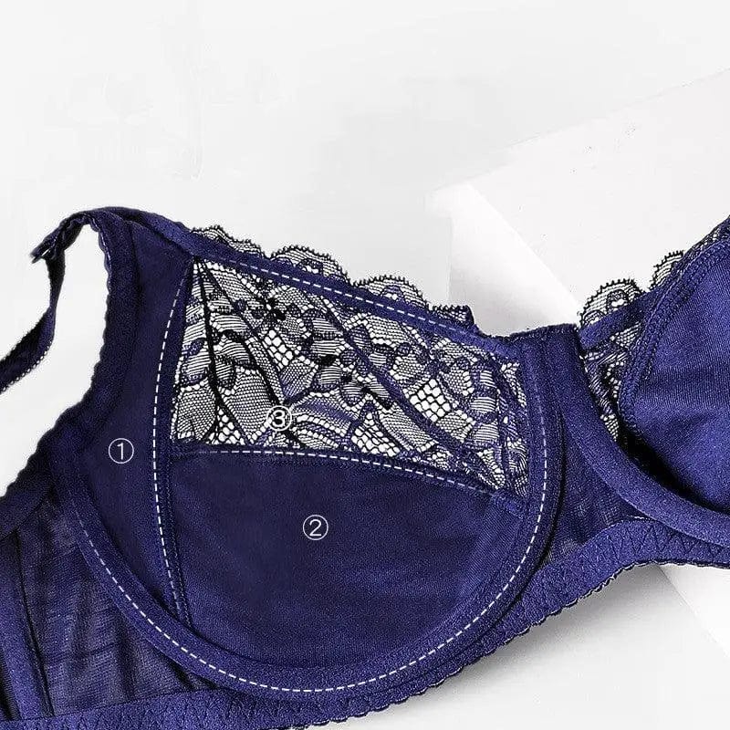 LOVEMI  lingerie set Lovemi -  Women's Lace Underwire Push Up Lingerie Panty Set