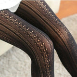 Lolita Lace Stockings Pantyhose-Black-1