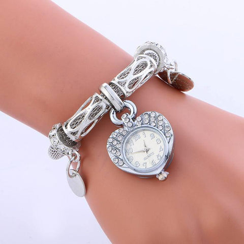 Love bracelet watch ladies watch-Silvery-4