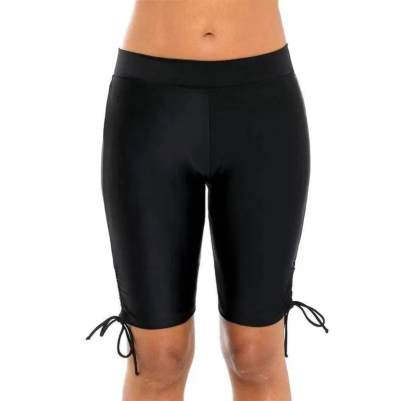 Breeches with retractable straps-Black-1