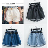 LOVEMI - Lovemi - Calyx elastic waist denim shorts female summer