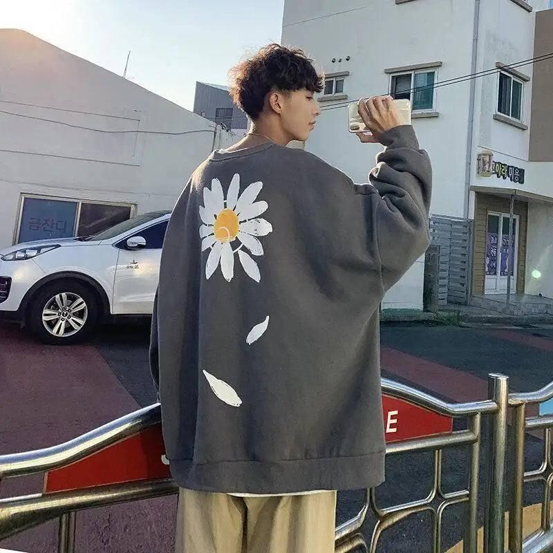 LOVEMI - Lovemi - Chrysanthemum sweater couple hip-hop coat