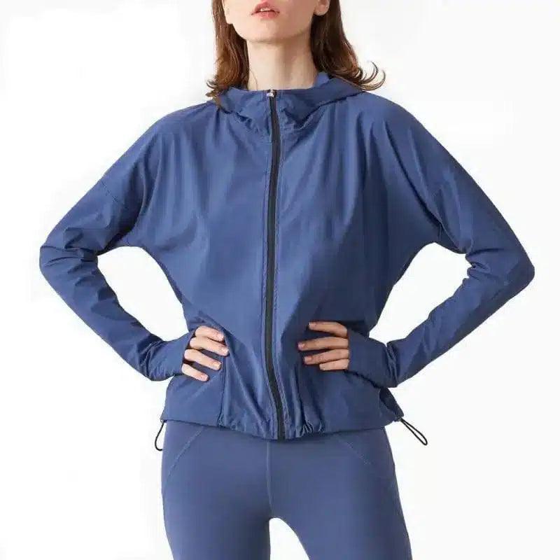 LOVEMI - Lovemi - Close-locking Zipper Hooded Gym Suit Casual