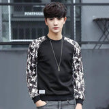 Lovemi -  Colorblock thin section long sleeve t-shirt Outerwear & Jackets Men LOVEMI Dark grey M 