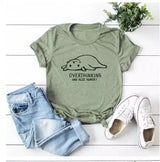 Lovemi -  Cute Cat Tshirt top LOVEMI Army Green S 