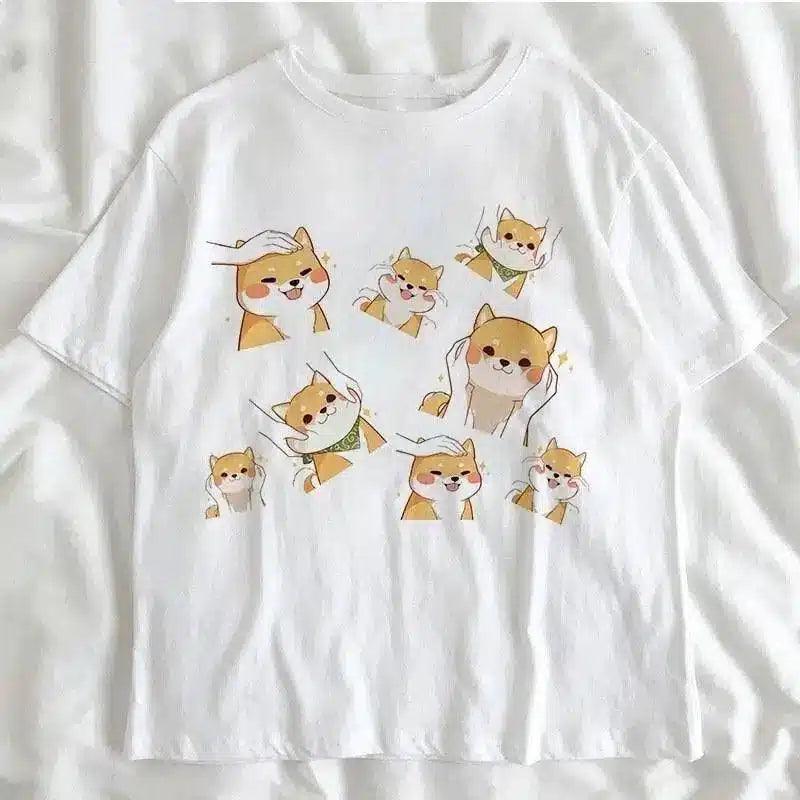 LOVEMI - Lovemi - Cute Shiba Inu print male and female couple