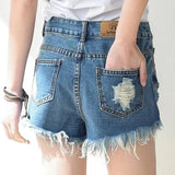 LOVEMI - Lovemi - Cutoff Denim Shorts For Women