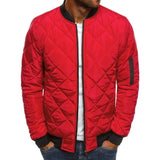 Lovemi -  Diamond Stitched Small Padded Jacket Down Jackets LOVEMI Red S 