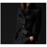 Lovemi -  Double-breasted Trench Coat trench coat LOVEMI Black S 