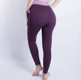 Explosion models Europe and the United States hip yoga pants-Purple-4