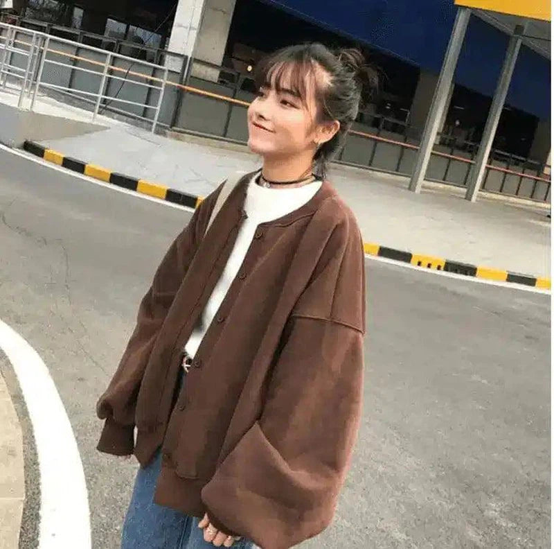 LOVEMI - Lovemi - Harajuku bf wind sweater female new student Korean