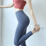 LOVEMI - Lovemi - hip fitness pants Female high waist peach hip