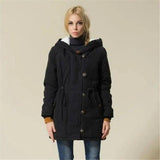 Lovemi -  Hooded coat trench coat LOVEMI Black XL 