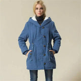 Lovemi -  Hooded coat trench coat LOVEMI Blue XL 