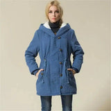 Lovemi -  Hooded coat trench coat LOVEMI Blue XL 