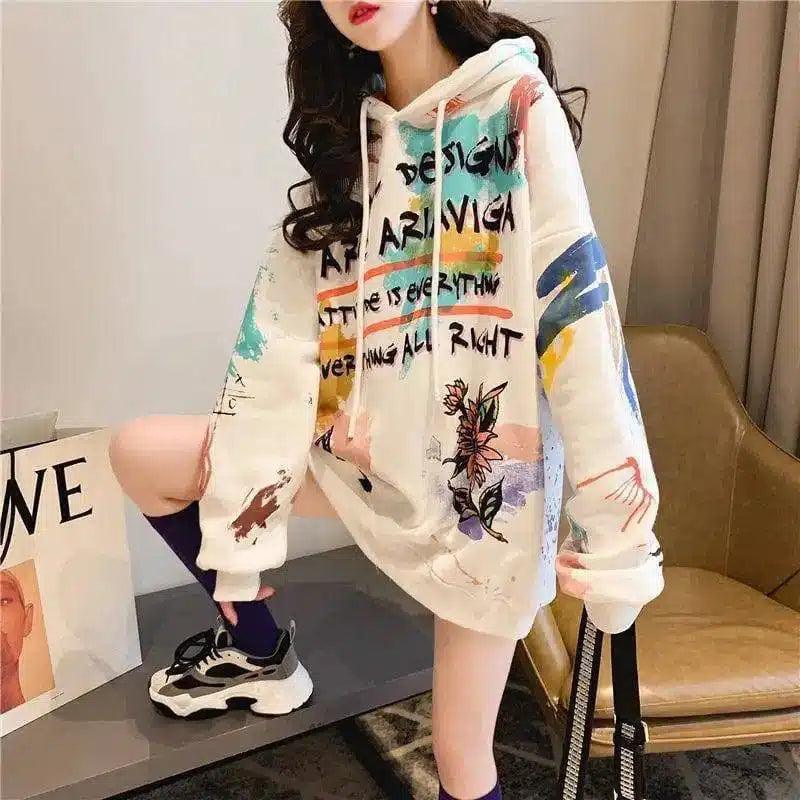 LOVEMI - Lovemi - Hooded Thin Fleece Sweater For Female Students