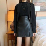 LOVEMI - Lovemi - HOT Fashion Women Shiny Leather Skirts Female