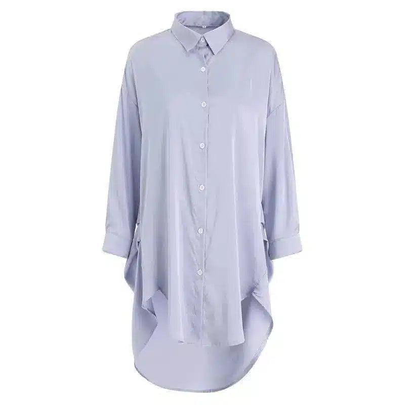 Elegant Satin Nightshirts – Luxurious and Comfortable-Purple-3