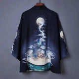 Lovemi -  Kimono cardigan boys and girls thin coat Coats LOVEMI Black in the sky S 