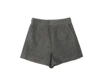 Korean version of high waist woolen shorts autumn and winter-3