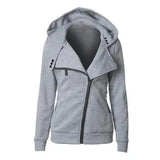 Lovemi -  Ladies Winter Hooded Jackets Coat For Women Hoodies LOVEMI Grey XS 